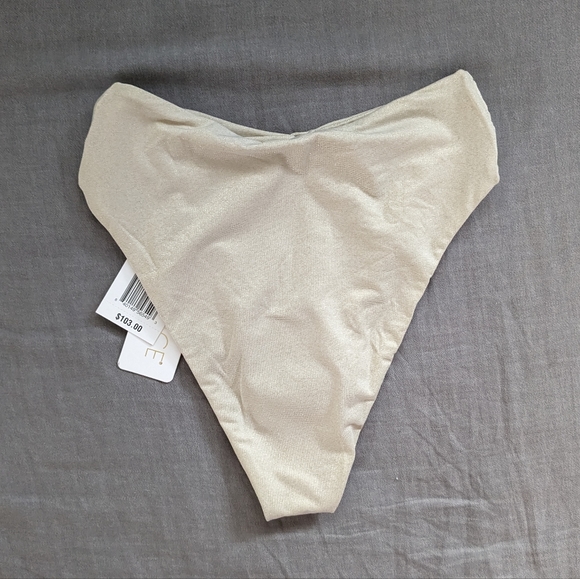 L*Space Nancy Lee Bikini Bottom Shimmer Bone Cream - Picture 2 of 6